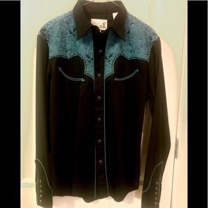 Roper appliqué western shirt
